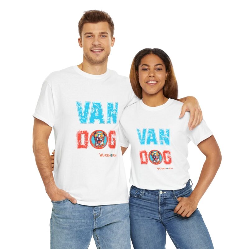 Van Dog T-shirt - Cute Terrier/collie Wearing Sunglasses