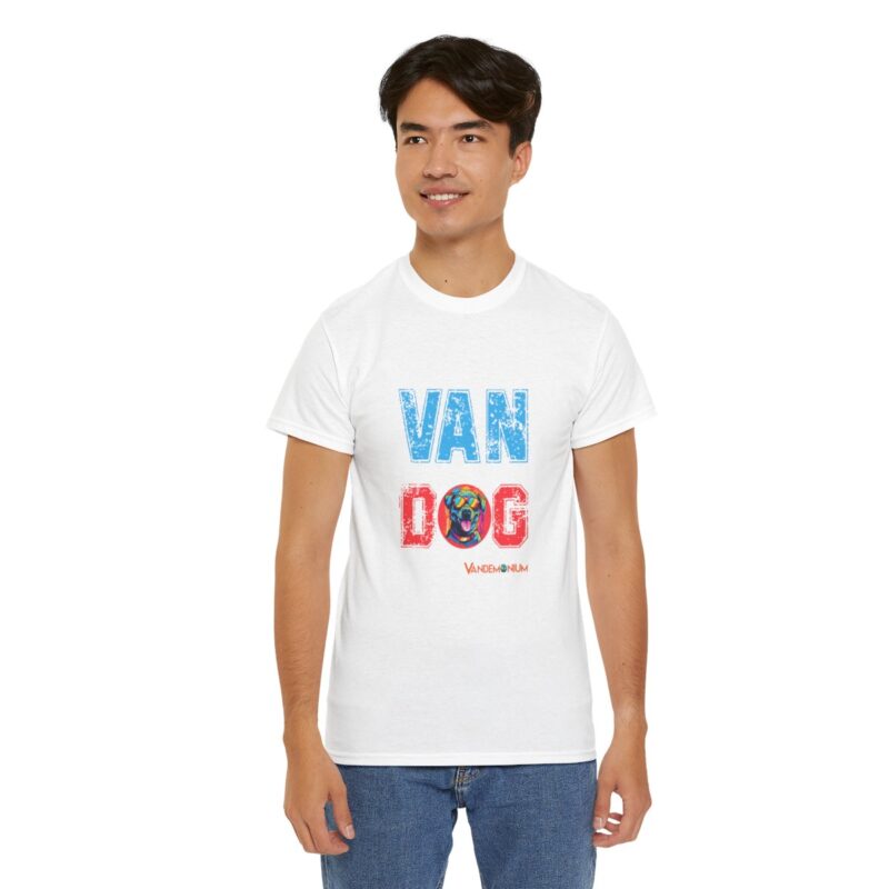 Van Dog T-shirt - Staffie Wearing Sunglasses