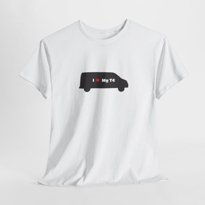 "i Love My T4" Vw Transporter T4 Campervan T-shirt