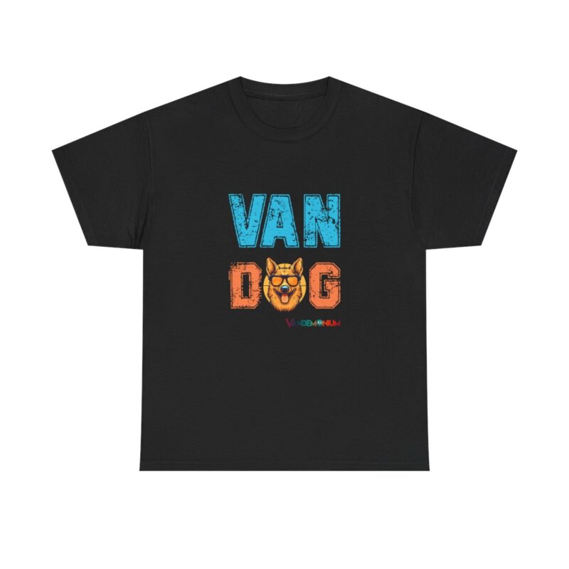 Van Dog T-shirt - Blonde German Shepherd Wearing Sunglasses