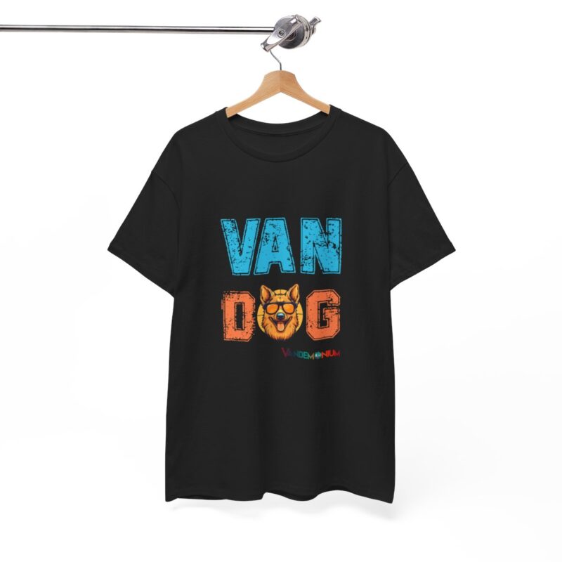 Van Dog T-shirt - Blonde German Shepherd Wearing Sunglasses