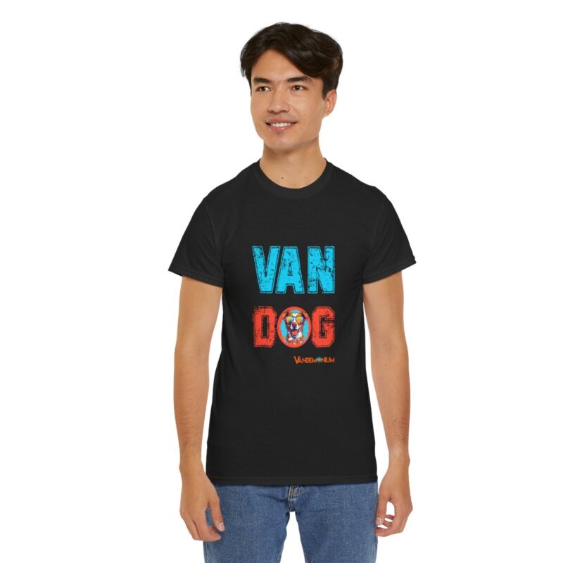 Van Dog T-shirt - Cute Terrier/collie Wearing Sunglasses