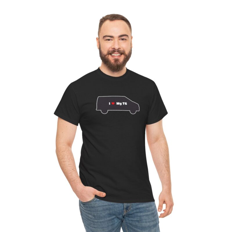 "i Love My T6" Vw Transporter T6 Campervan T-shirt