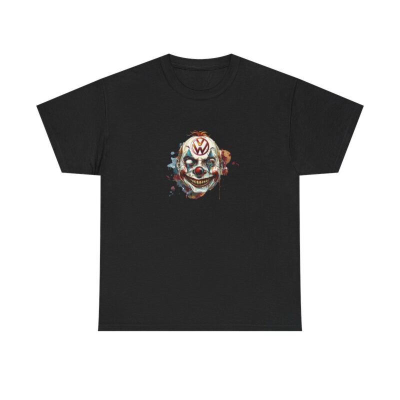 Evil Vw Brain Clown Heavy Cotton T-shirt