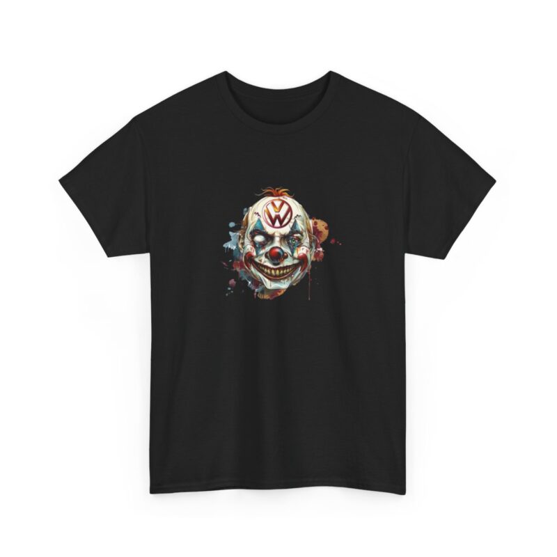 Evil Vw Brain Clown Heavy Cotton T-shirt