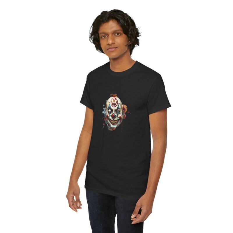 Evil Vw Brain Clown Heavy Cotton T-shirt