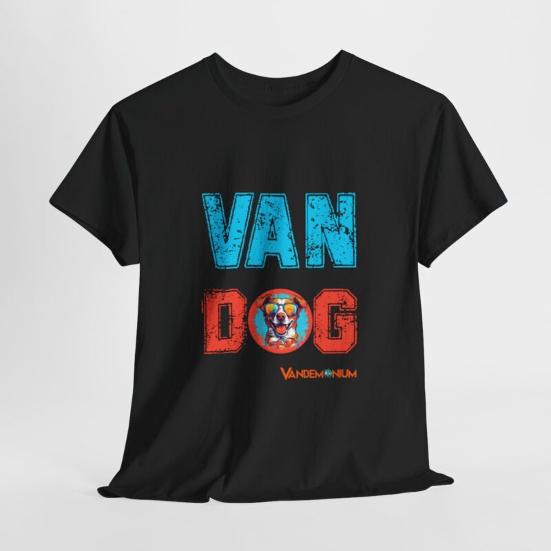 Van Dog T-shirt - Cute Terrier/collie Wearing Sunglasses