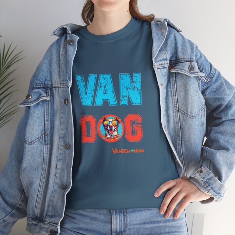 Van Dog T-shirt - Cute Terrier/collie Wearing Sunglasses