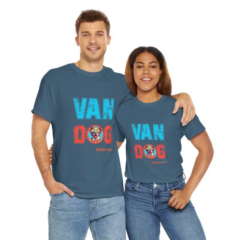 Van Dog T-shirt - Cute Terrier/collie Wearing Sunglasses