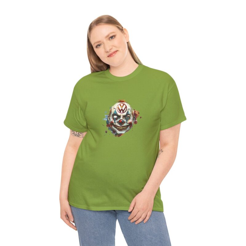 Evil Vw Brain Clown Heavy Cotton T-shirt