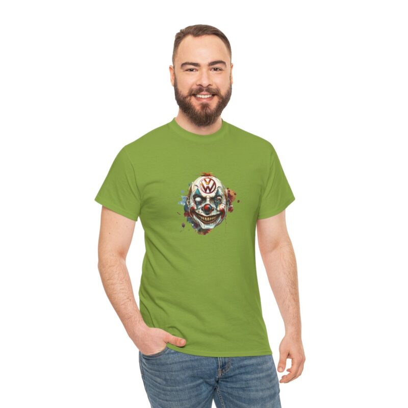 Evil Vw Brain Clown Heavy Cotton T-shirt