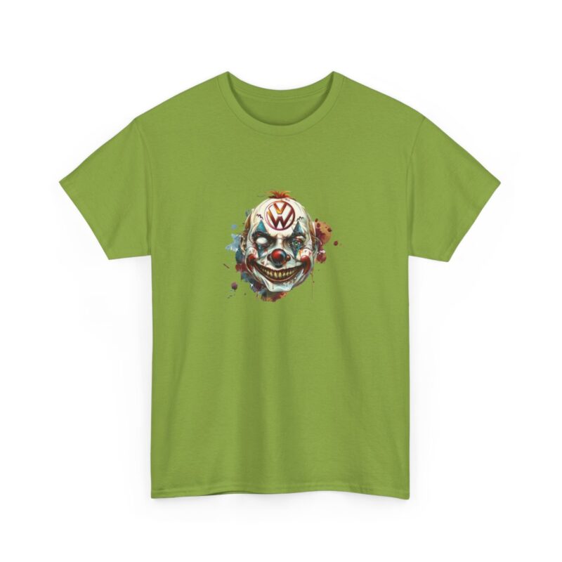 Evil Vw Brain Clown Heavy Cotton T-shirt