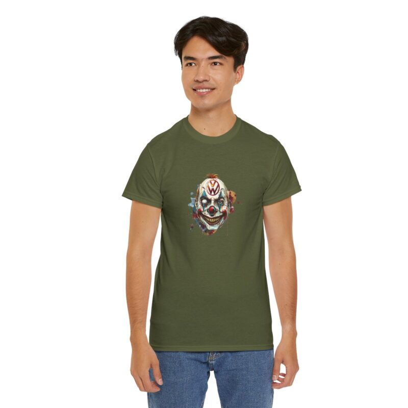 Evil Vw Brain Clown Heavy Cotton T-shirt